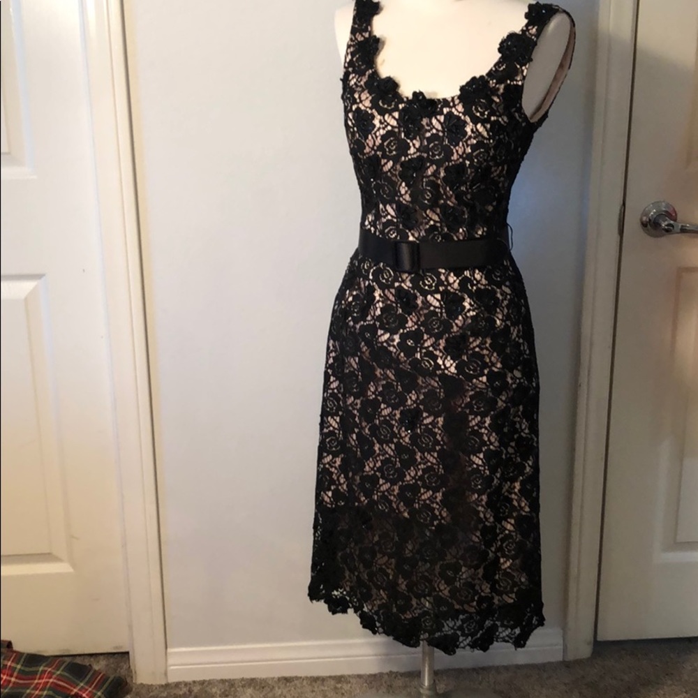 Black Lace Cocktail Dress